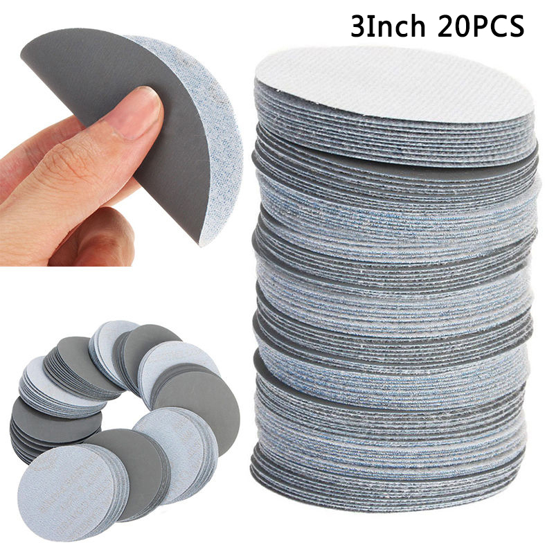 20Pcs 3" 75mm Polishing Sanding Grit Paper Sander Disk Pads Tool polishing paste Grit Cleaning Tools machine for Polish Machine