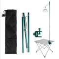 Detachable Folding Lamp Pole Outdoor Lantern Stand Camping Hanging Rack Kit