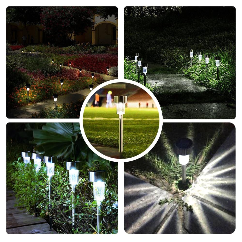 10Pcs Outdoor Garden Led Solar Lights Led Lawn Lamps Waterproof Street Lighting Luminaria For Garden Decoration Path Lights
