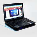 High Quality LED laptop cooler 17 inch 5 fans 2 USB Laptop Cooling Pad Notebook Stand Cooler silence fits 14- 17"
