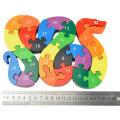 Kids Preschol Cognitive Intelligence Colorful Wooden, 26 Letters Snake Puzzle Toys Montessori Jigsaw