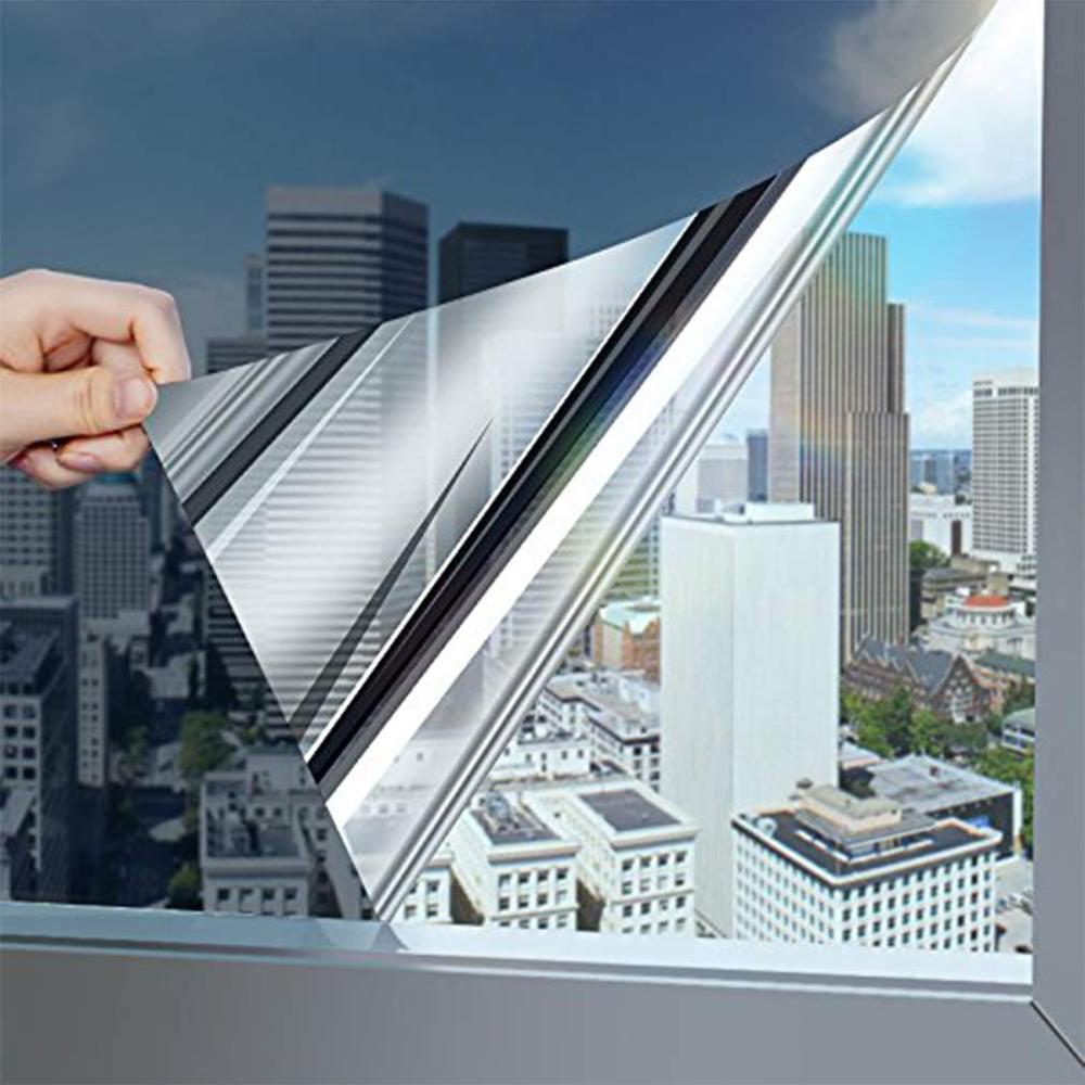 One Way Mirror Window Film Sun Blocking Reflective Self adhesive window Tint Heat Control Vinyl Glass Stickers for Home Office