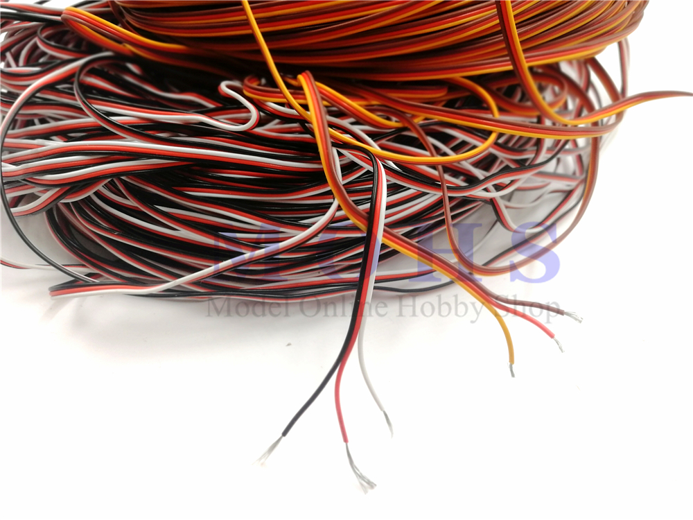 5meter/10meter B/R/W B/R/O 26 awg 30cores servo lead extension cable servo extended cable wire cable for servo extension