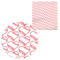 50*145cm Valentines Day Heart Printed Polyester Cotton Fabric for Tissue Kids Home Textile for Sewing Tilda Doll ,c11375