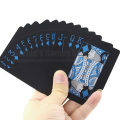Magic Cardistry Black Poker Cards Waterproof PVC Plastic Playing Cards 88*63mm