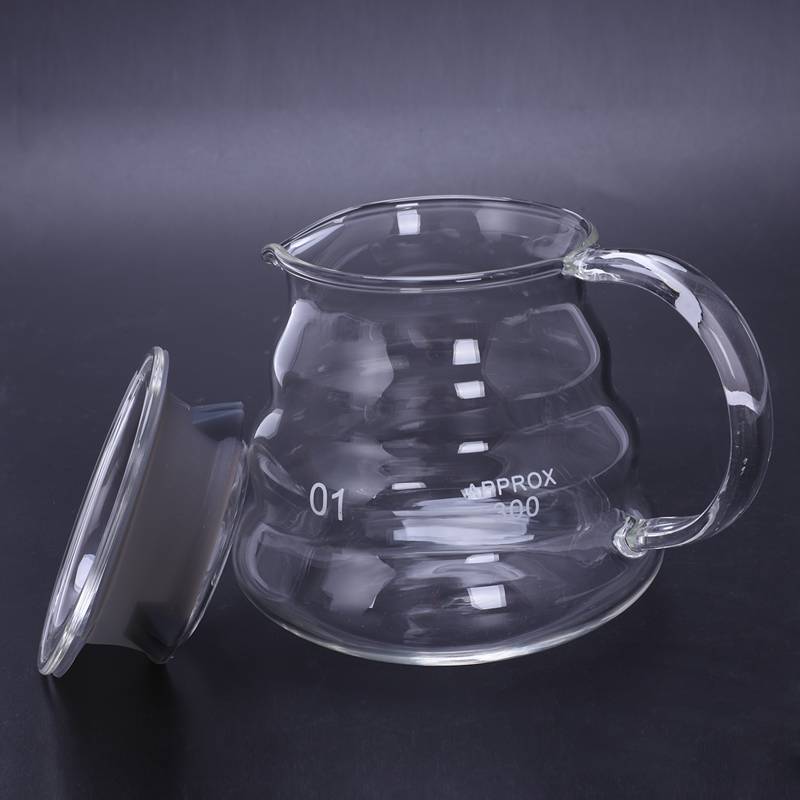 HOT V60 Pour Over Glass Range Coffee Server Carafe Drip Coffee Pot Coffee Kettle Brewer Barista Percolator Clear