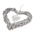 Hanging Hearts Artificial Wreaths DIY Heart Wicker for Wedding Birthday Party