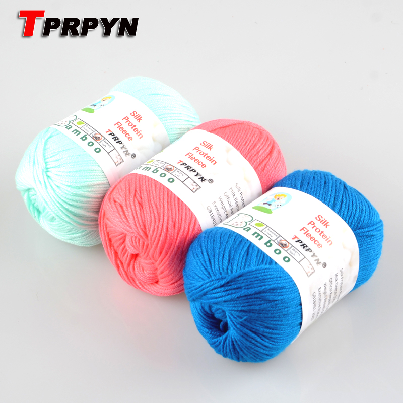 TPRPYN 50g=1Pc Wool Yarn for knitting knit Yarn crochet cotton yarn for handmade line threads to knit Protein Velvet Yarn 120M