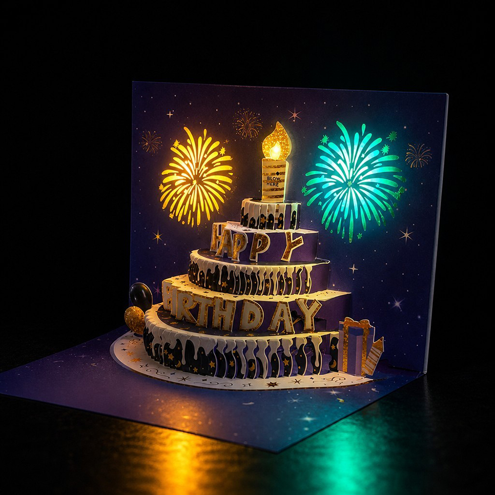 blow sensor greeting card