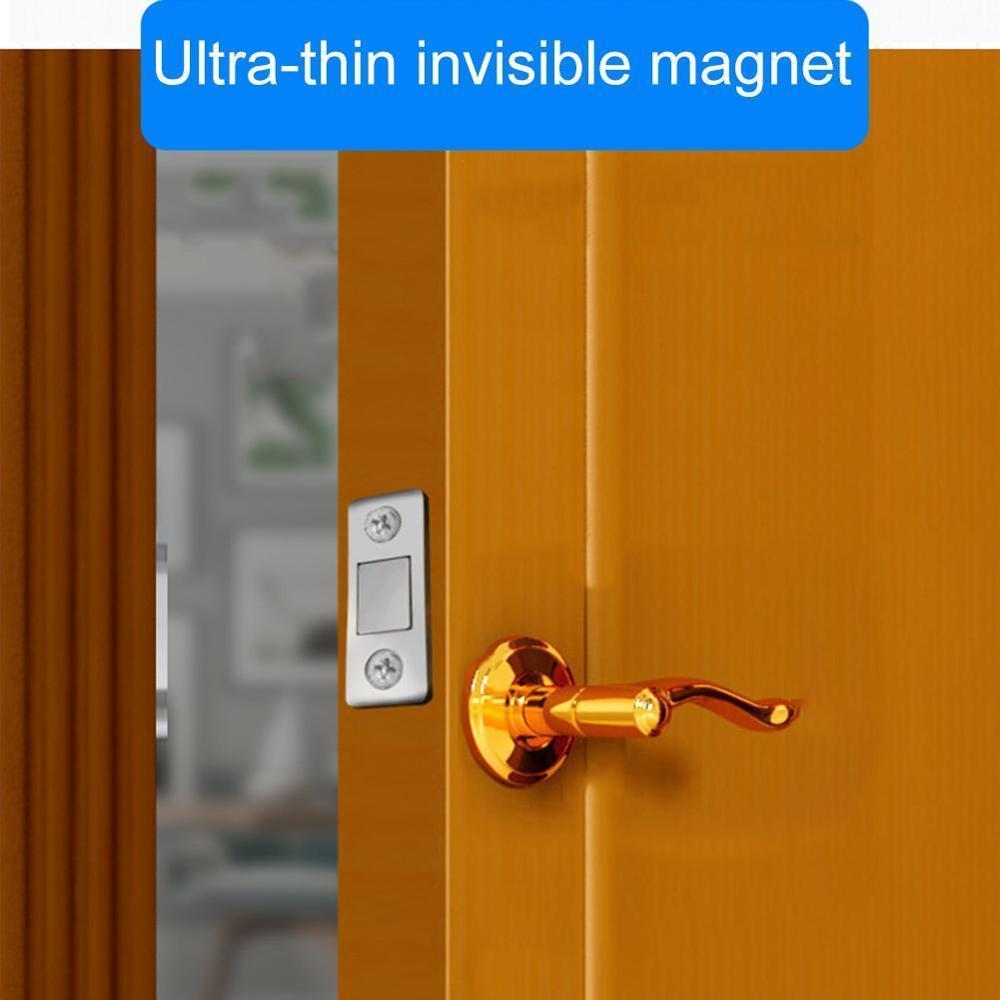 New Punch-free Magnetic Door Closer Strong Magnetic Catch Latch Magnet for Furniture Cabinet Cupboard With Screws Ultra