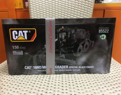 Rare Diecast Toy Model DM 1:50 Caterpillar Cat 18M3 Motor Grader Engineering Machinery 85522 for Man Gift,Collection,Decoration