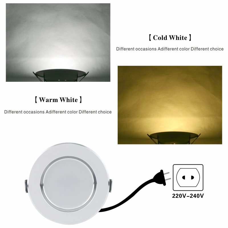 LED Downlight 3W 5W 7W 9W 12W Round Recessed Lamp 220V 230V 240V Led Bulb Bedroom Kitchen Indoor LED Spot Lighting