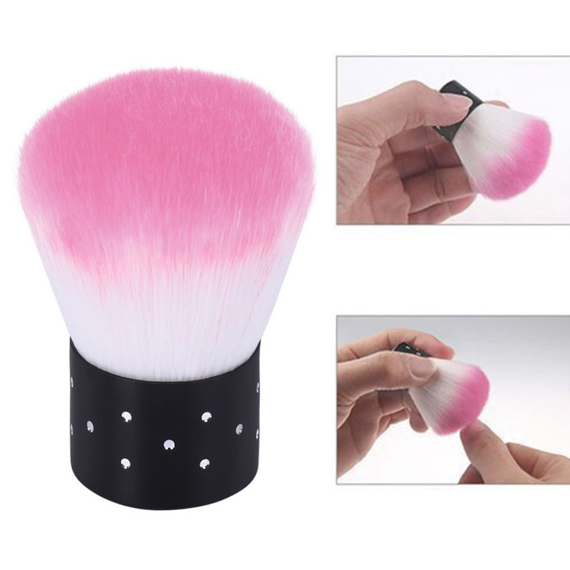 2021 Nail Art Dust Brush Blush Glitter Powder Foundation Remover Cleaner UV Gel Polish Acrylic Manicure Tool Makeup