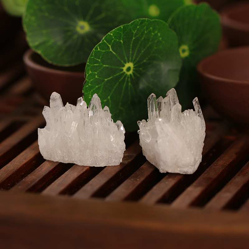 1PC Natural White Crystal Cluster Quartz Reiki Healing Stone Crystal Point Specimen Home Decoration Crystal Mine