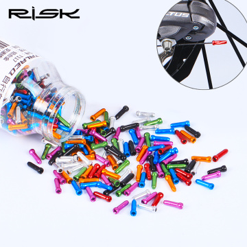 500pcs Bike Bicycle Brake Derailleur Shifter Inner Cable End Caps Tips 7Colors For All Brake Derailleur Wire Cable Bike Parts