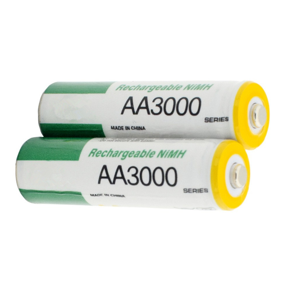 6pcs/lot 1.2V AA rechargeable battery high power high density 3000mAh AA rechargeable nickel metal hydride battery