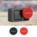 2Pcs Silicone Case Lens Cover Cap Sling Lanyard Strap Cover Protector For DJI OSMO ACTION Sports Action Camera Accessories