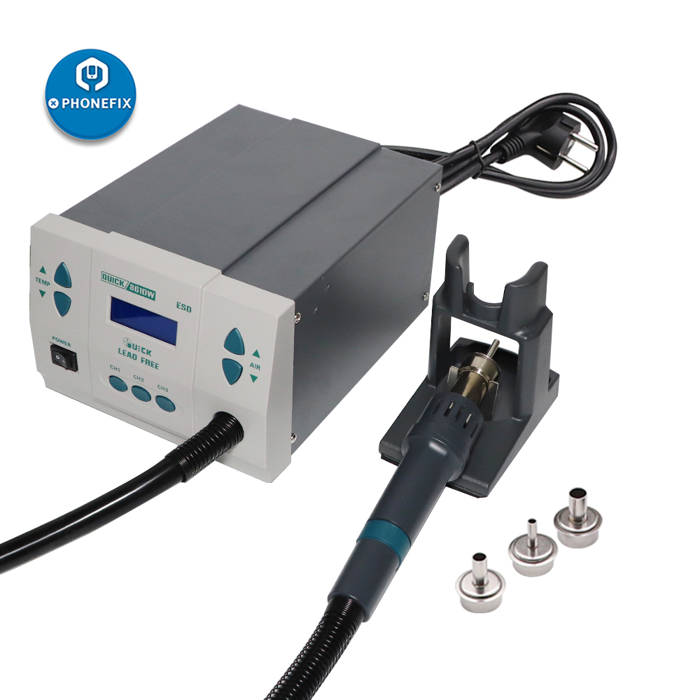 QUICK 861DW 1000W Lead Free Hot Air Rework Station Professional Soldering Rework Station For PCB Welding Repair Machine