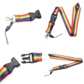 1Pc Gay Pride Rainbow Lanyards With Keychain Cool Phone Strap For USB Name ID Bus Pass Card Badge Holder Office Supplies