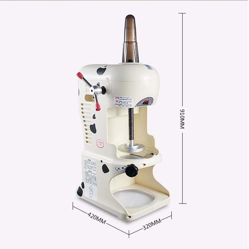 220V Automatic Electric Ice Crusher Shaver Machine Commercial Snow Cone Maker For Shop Or Home Using