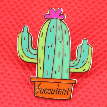 Fucculent cactus pin green plants brooch pastel plant pot badge cute pins succulent gardener gift cacti nature jewelry