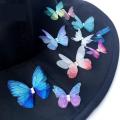 Transparent Chiffon Imitation Butterfly Patches For Clothing Diy Bridal Garments Sewing Patch Hairpin Hair Accessories Material