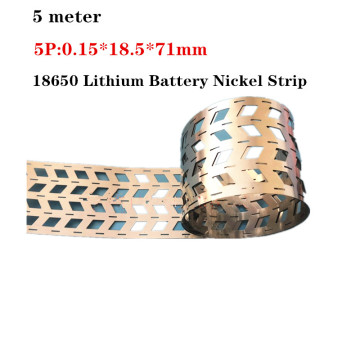 5 meter 5P 18650 lithium battery nickel strip nickel sheets spot welding Battery Nickel plated Nickel belt spot welder