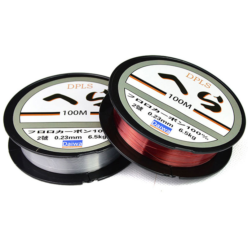 100m Fluorocarbon Fishing Line 3.5-40.5LB Carbon Fiber Leader Line Fly Fishing Line Super Strong Monofilament Thread Bulk Spool