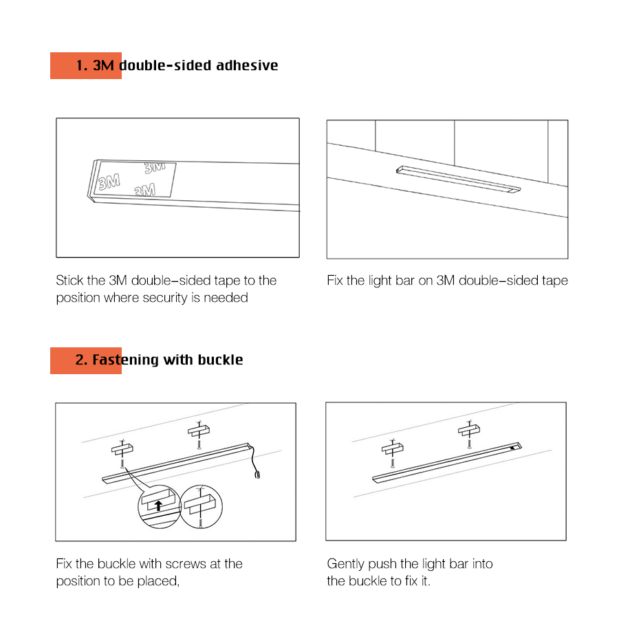 12V LED Under Cabinet Kitchen Light Hand Sweep Sensor Smart Lamp Night Backlight for Wardrobe Closet Bedroom Light LED Home Lamp