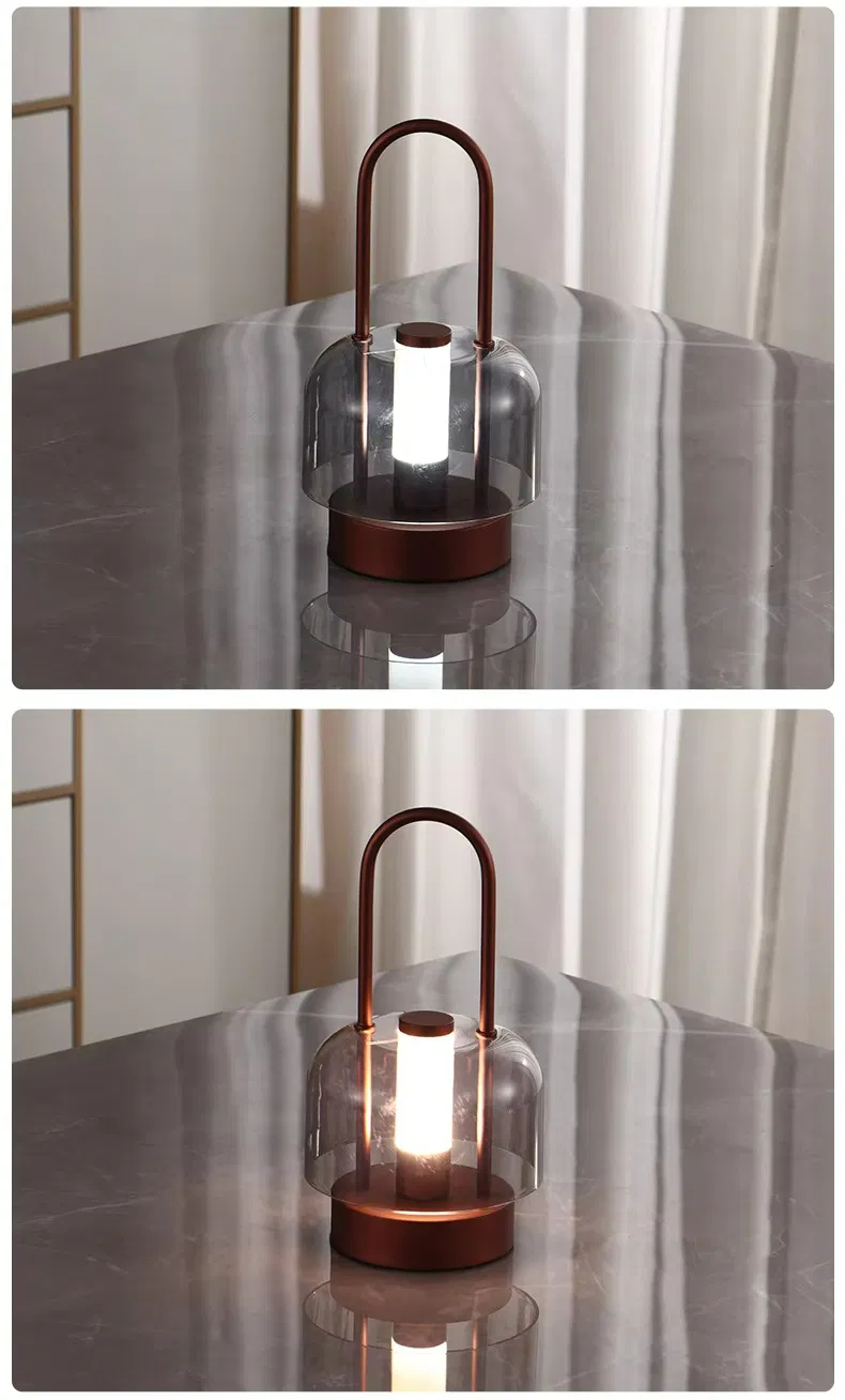 Hotel Restaurant Touch Dimming Rechargeable LED Table Lamp