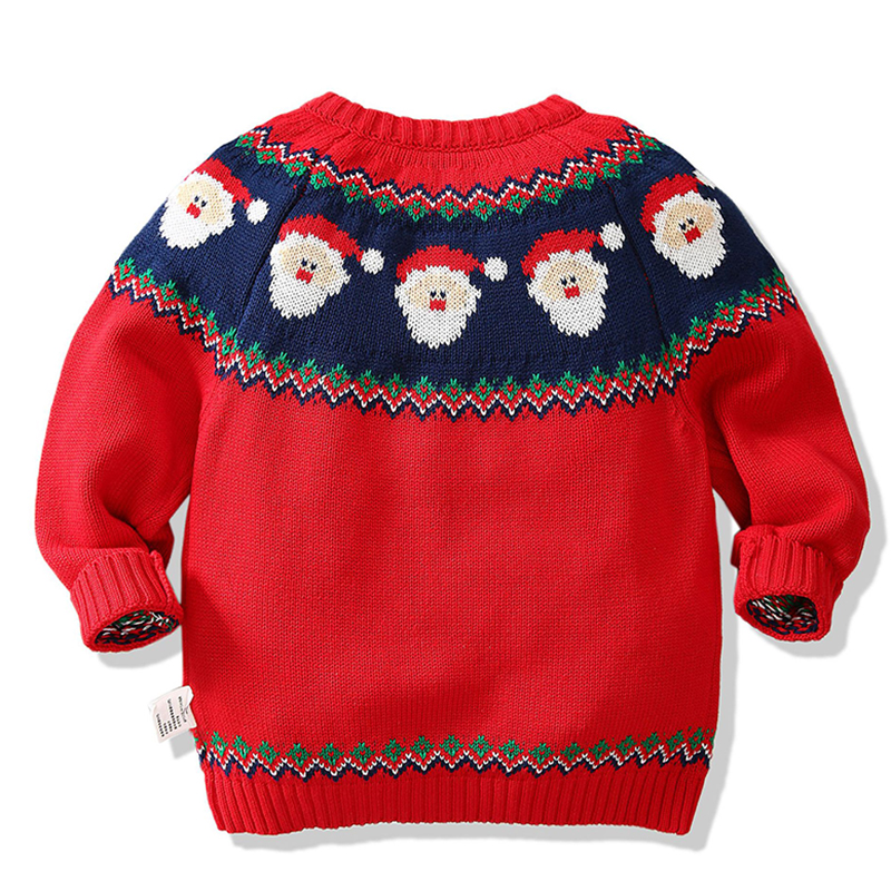 Baby Boys Girls Winter Autumn Cartoon Pullover Knit Sweaters Christmas New Year Costume Girls Boys Sweaters Coat Clothes