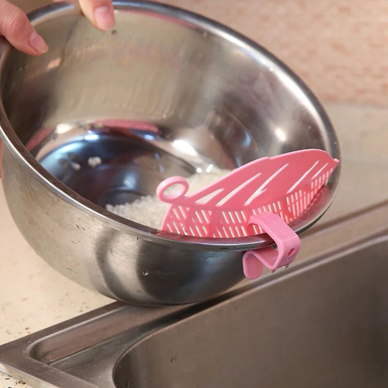 Kitchen Fruit Vegetable Cleaning Tool Leaf Shaped Rice Wash Gadget Noodles Spaghetti Beans Colanders Strainers Kitchen Tool