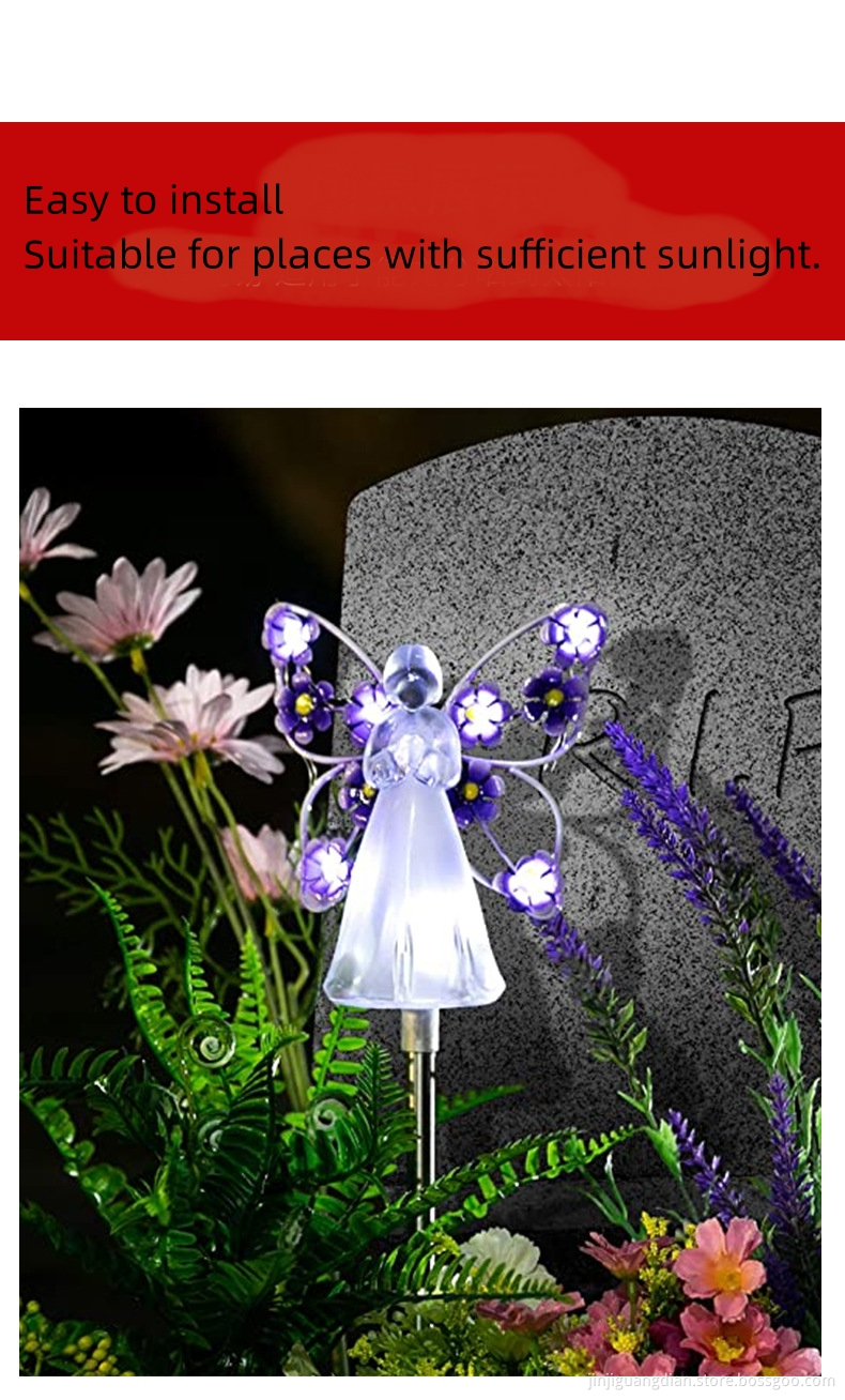 Solar Angel Shaped Garden Lamp