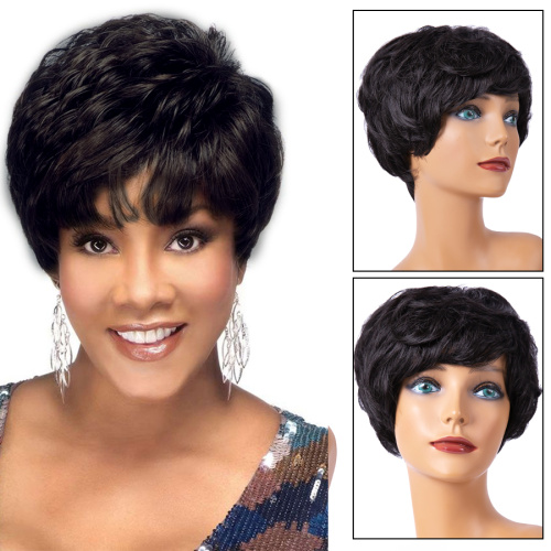 Women Short Curly Synthetic Bob Cut Pixie Wig Supplier, Supply Various Women Short Curly Synthetic Bob Cut Pixie Wig of High Quality