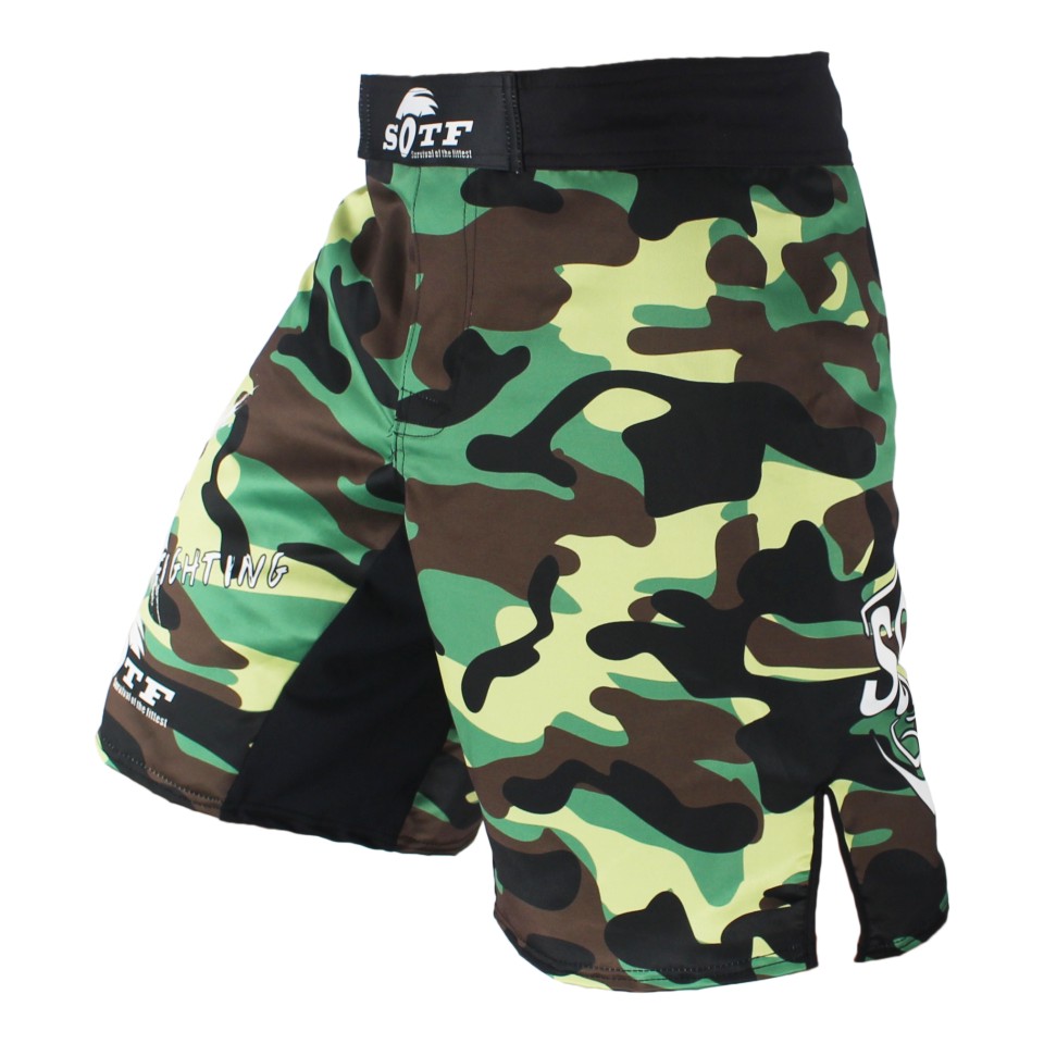Camouflage Fight Shorts MMA Grappling Short Cage Boxing Martial Arts Mens Kick Boxing Sports Wear Workout Shorts