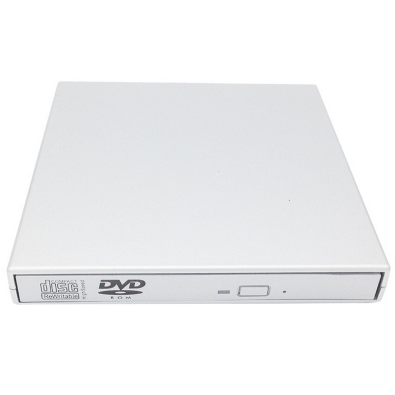 External DVD Optical Drive USB 2.0 CD/DVD-ROM CD-RW Player CD Burner Slim Portable Reader Recorder Portatil for iMac Laptop