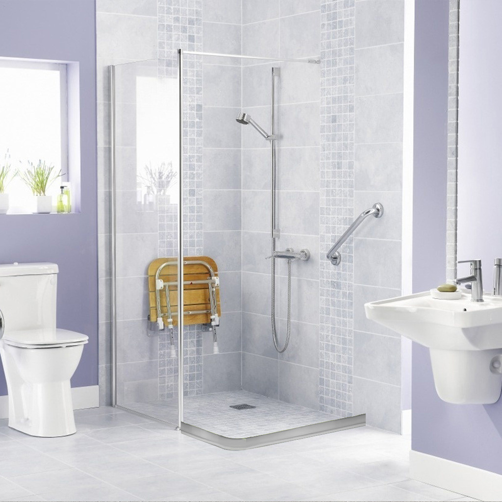 Household Water Retention Silicone Threshold Dam Adhesive Strip Bathroom Shower Barrier Holder Seal Strip Bathroom Accessories