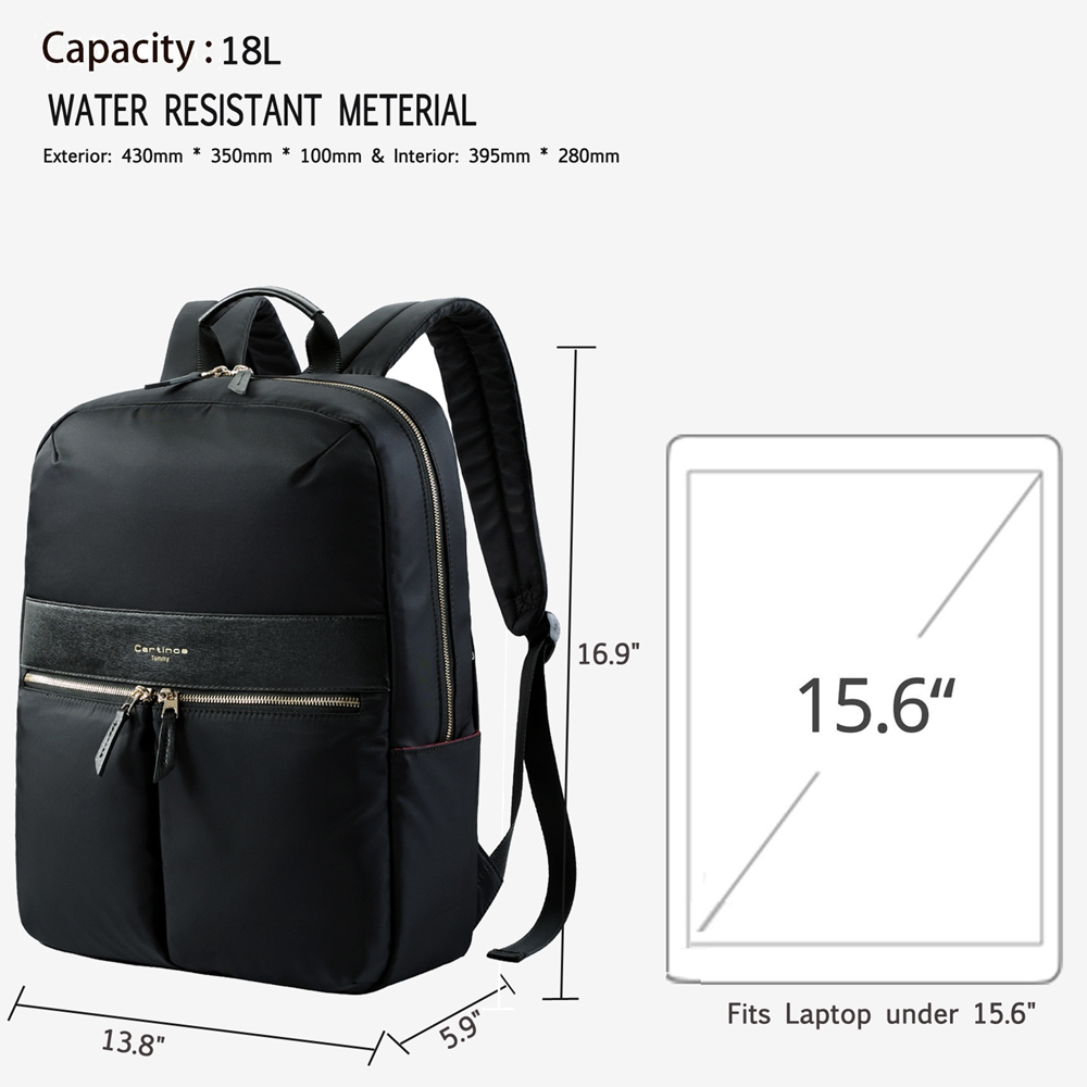 RFID Blocking Lightweight 15.6 Inch Laptop Backpack School Bag Laptop Bag 15.6 For Macbook Pro 15 Case Business Backpack Women