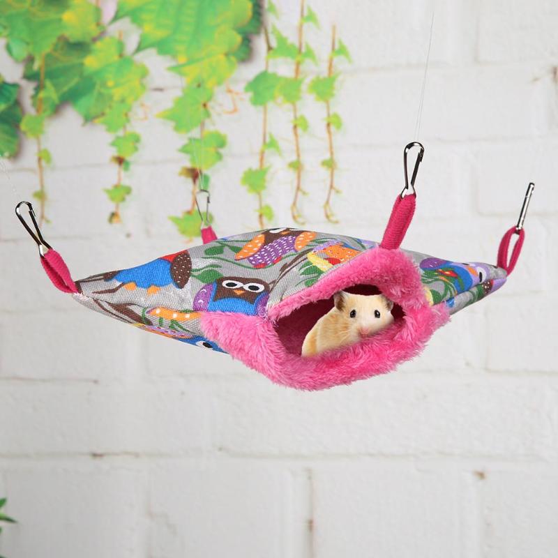 Cone Shape Hammock Pet Hamster Rat Parrot Ferret Hamster Hanging Bed Cushion hamster House Cage Accessories for Hamsters