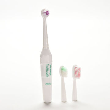 Oral Hygiene Health Products No Rechargeable Tooth Brush Battery Operated Electric Toothbrush With 3 Brush Heads