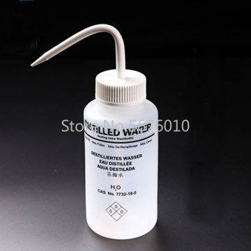 2 Pieces/lot 500mL Laboratory Plastic for Distilled Water Chemicals Rinsing Bottle Cleaning Safety Elbow Washing Bottle Vials