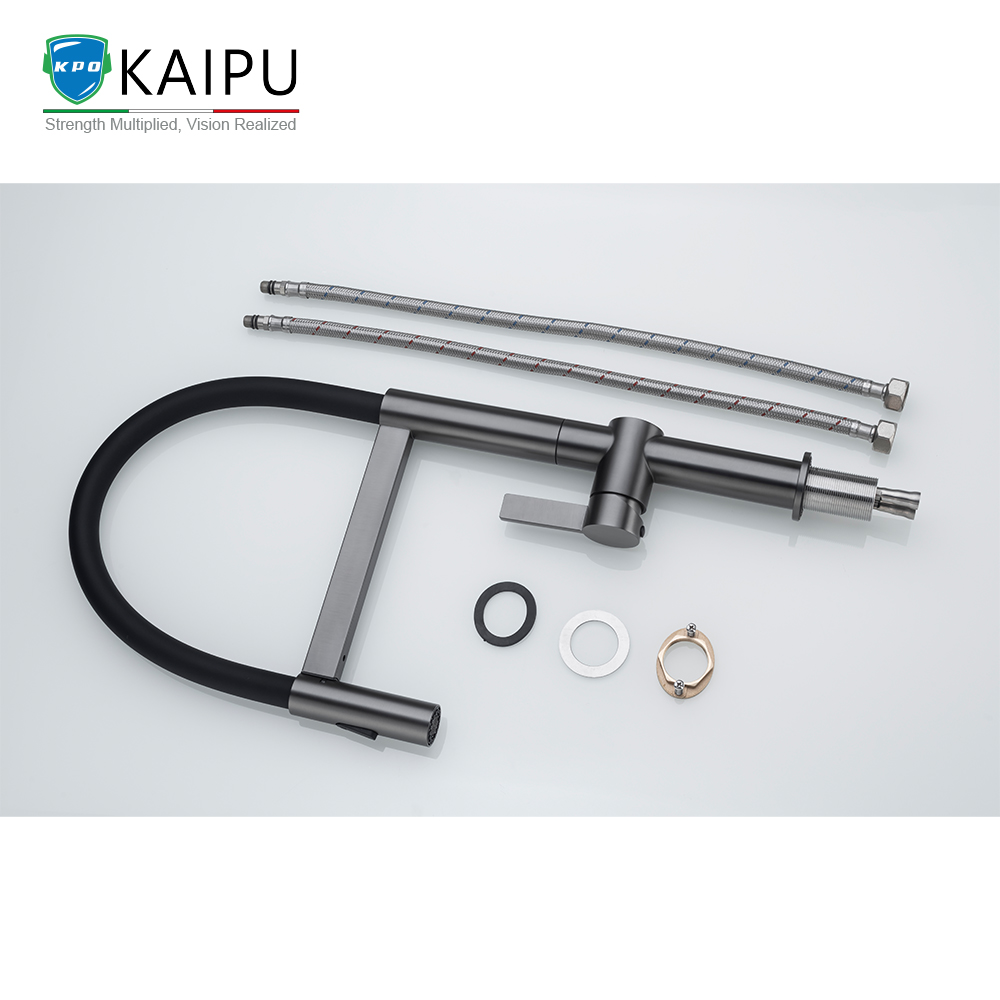 stainless steel kitchen sink faucet pull down sprayer 2-function (19)