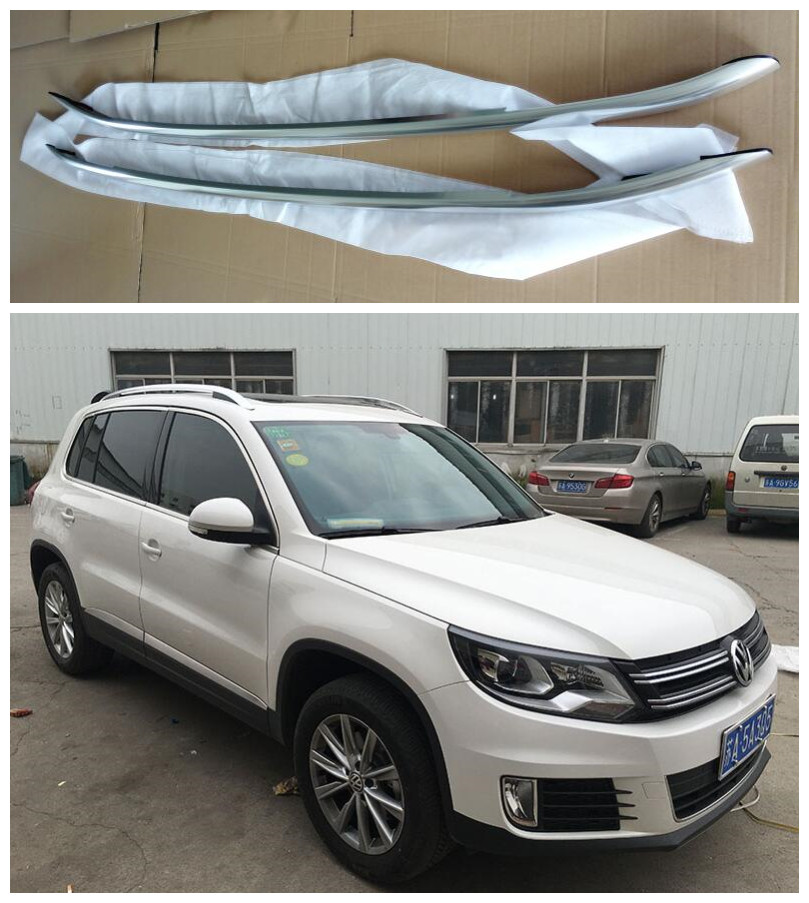 High quality Stainless steel Roof Racks Luggage Rack Fits For Volkswagen Tiguan 2012 2013 2014 2015 2016 2017 2018