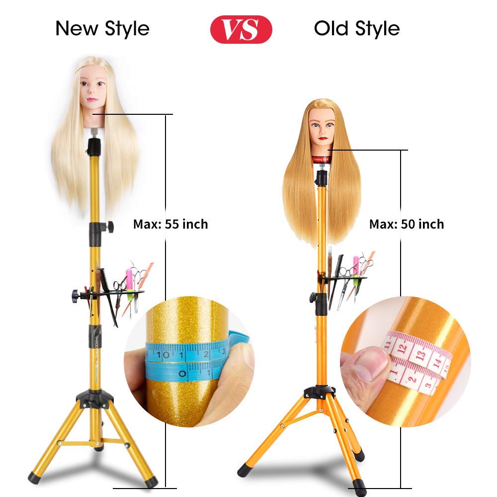Golden Wig Tripod With Tray 2