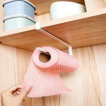 1PCS Kitchen Tissue Iron Holder Hanging Bathroom Toilet Roll Paper Holder Towel Rack Kitchen Cabinet Door Hook Holder Organizer