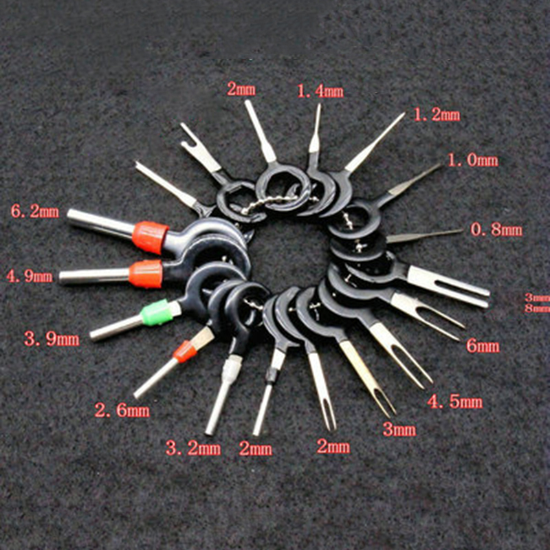 29pcs Car Terminal Removal Tool Repair Wire Plug Connector Extractor Puller high quality wiring harness terminal removal tools