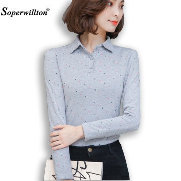 2020 New Spring Autumn Fashion Polo Shirt Women Long Sleeve Slim Polos Mujer Comfortable Top Women's Shirt Lady Polo Shirt Femme