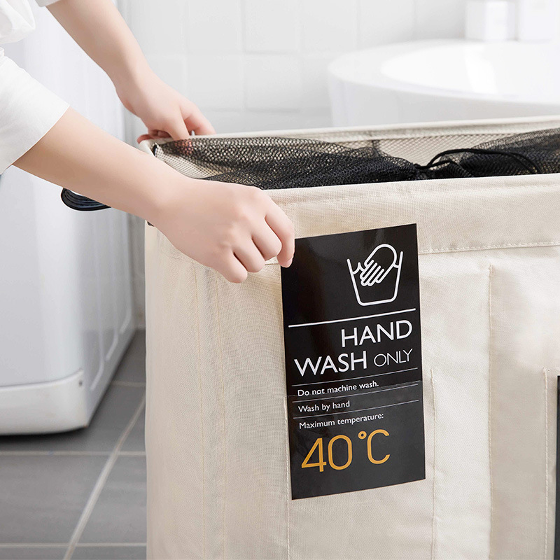 ICESTCHEF 600D Oxford Waterproof Laundry Basket With Wheels Collapsible Hamper Laundry Basket Dirty Clothes Washing Bag