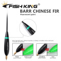 FISH KING 4pcs/pack Barguzinsky Fir Float Mixed Size Balsa Fishing Float Bobber Cork Vertical Buoy For Carp Fishing Tackle