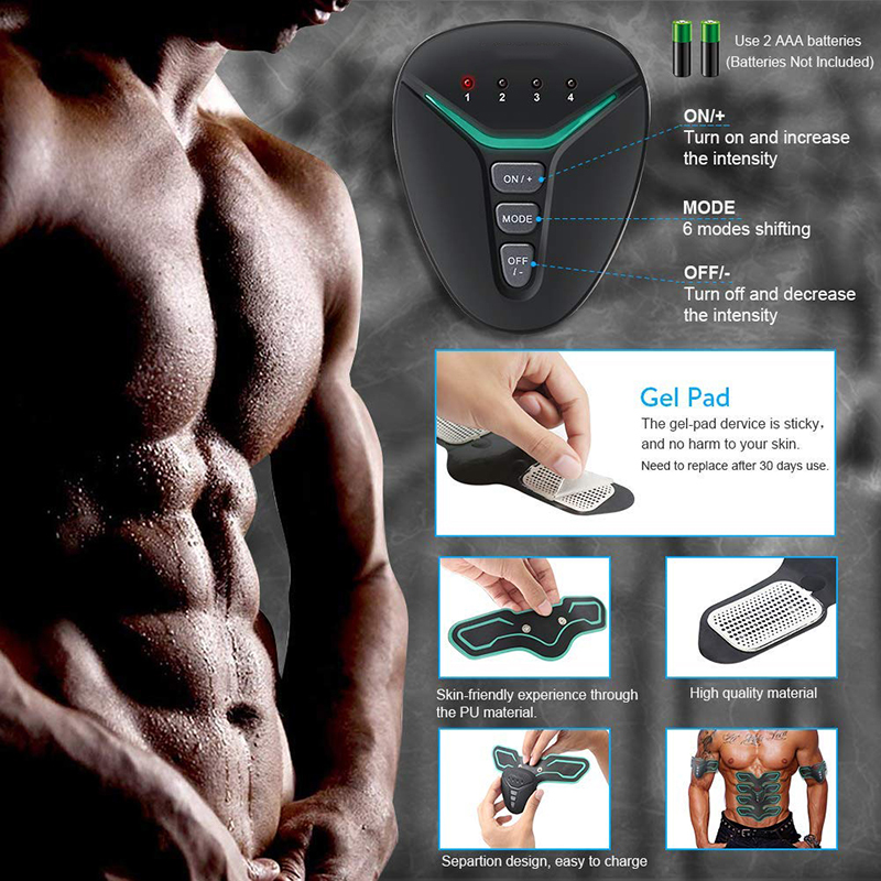 Muscle Stimulator ABS Hip Trainer EMS Abdominal Belt Vibration Fitness Massager Electrostimulator Muscular Training Apparatus